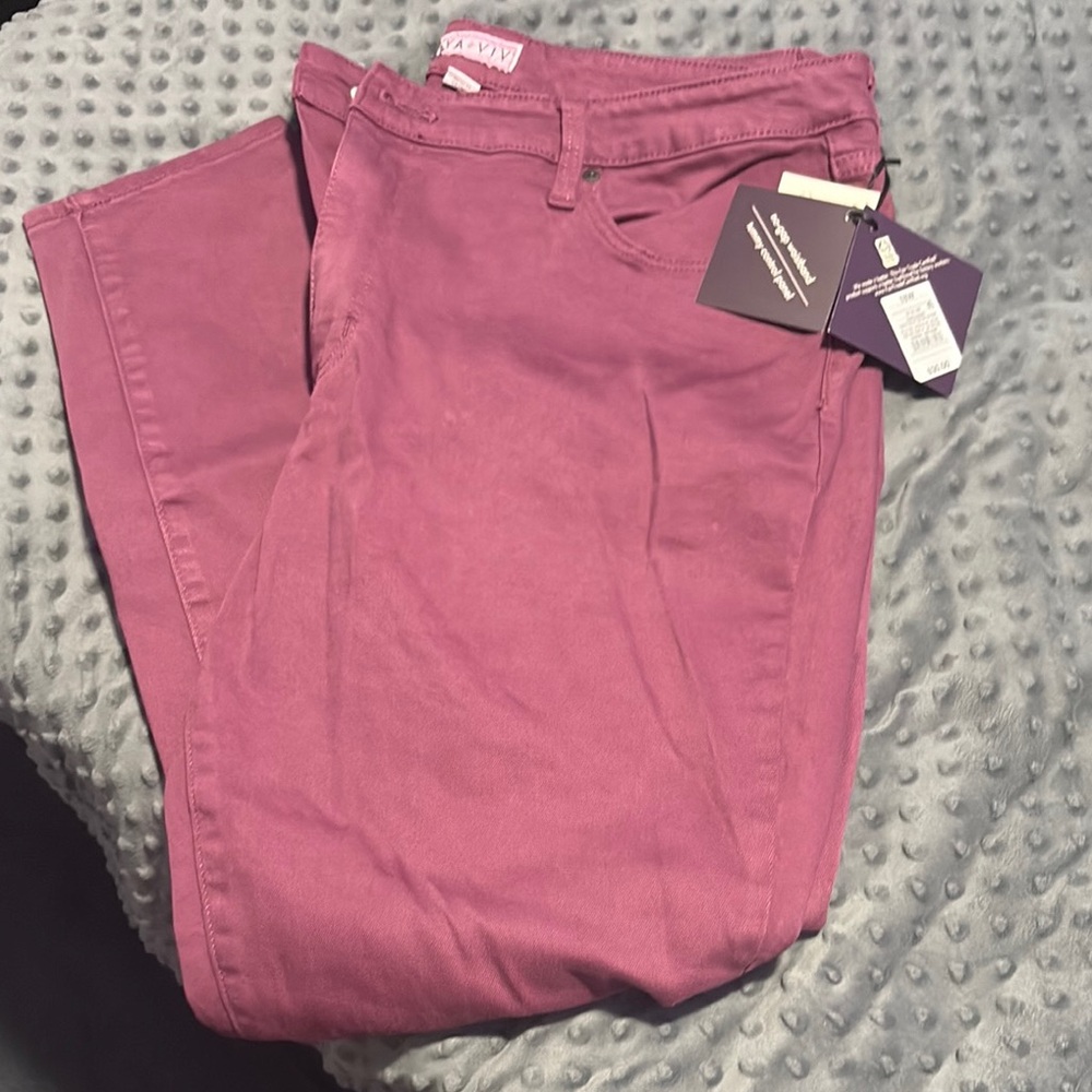 Mauve Skinny Jeans